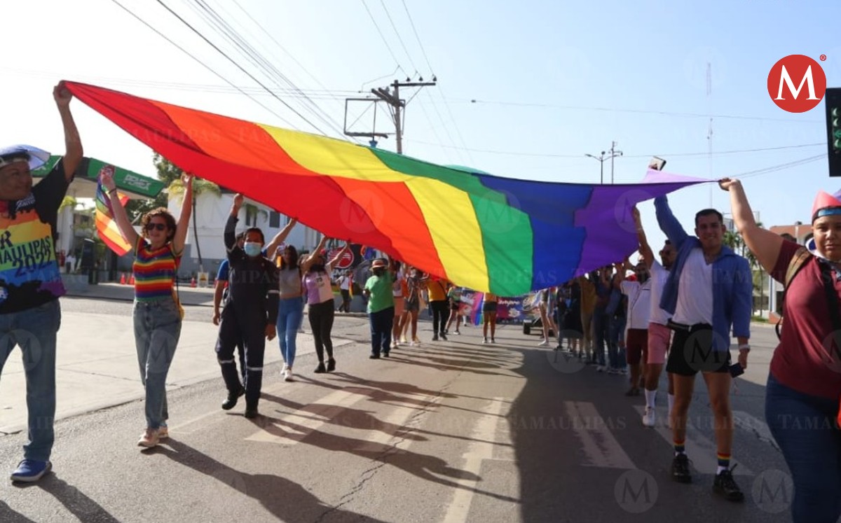 Marcha LGBT en Tampico 2022. (Yazmín Sánchez)