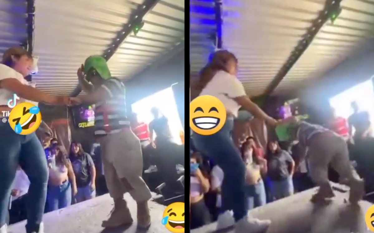 Medio Metro se cae en pleno baile de una tarima | ESPECIAL