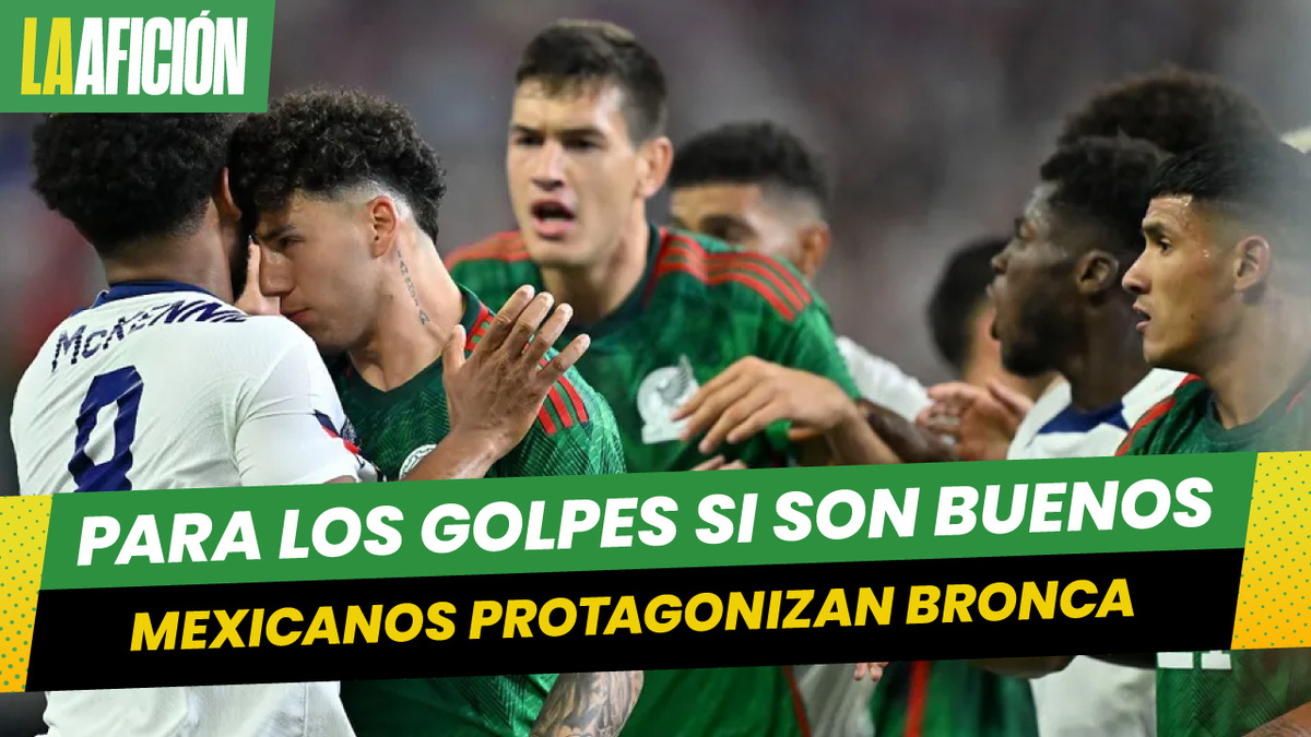 México y Estados Unidos protagonizan bronca durante la semifinal de Nations League