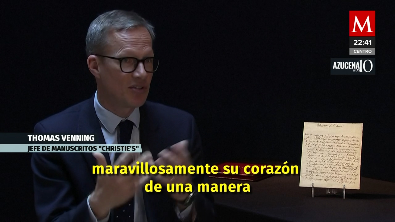 Se subastará una carta de puño y letra de Mozart