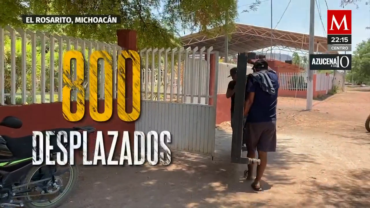 Sigue el desplazamiento de personas por la violencia del crimen organizado en Michoacán