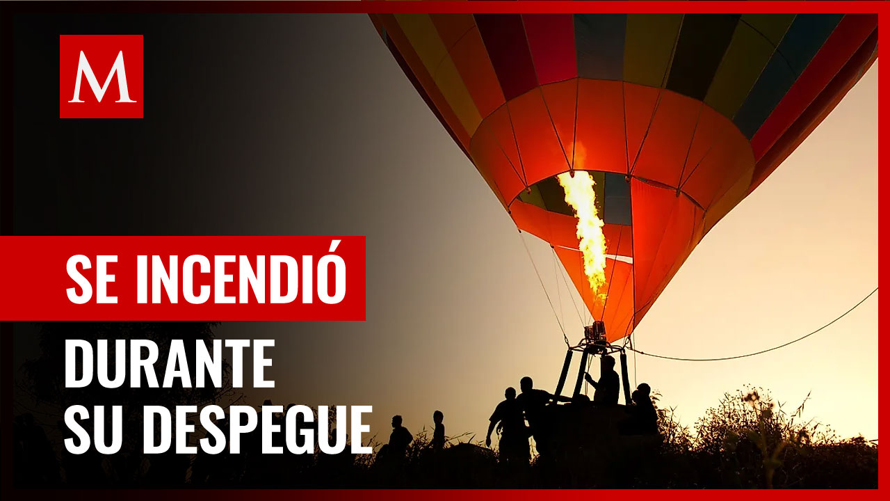 Se incendia globo aerostático tras despegar en Suiza; hay siete lesionados