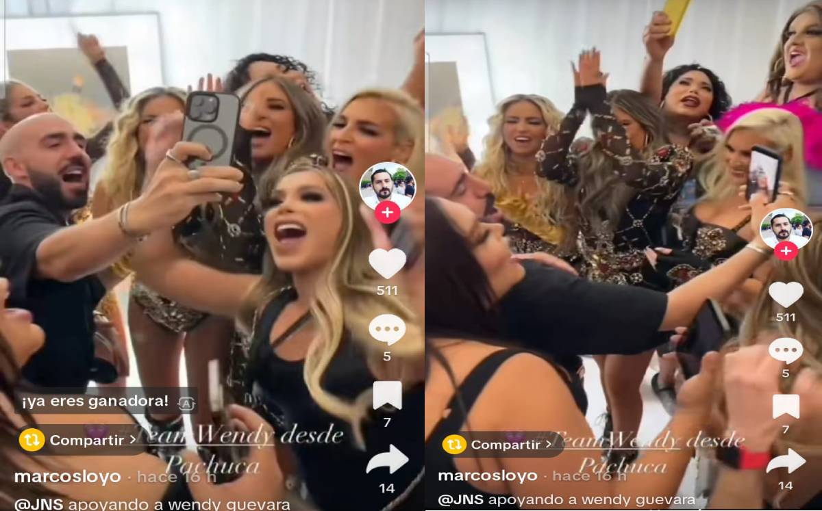 JNS demostró su apoyo a Wendy Guevara con una porra previo a su concierto en Pachuca (Instagram)