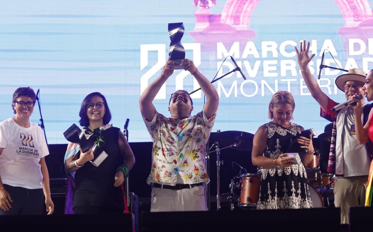 Kevin Recio López  recibió el premio Coronel Amelio Robles por parte de la comunidad LGBTIQ+. / Jorge López