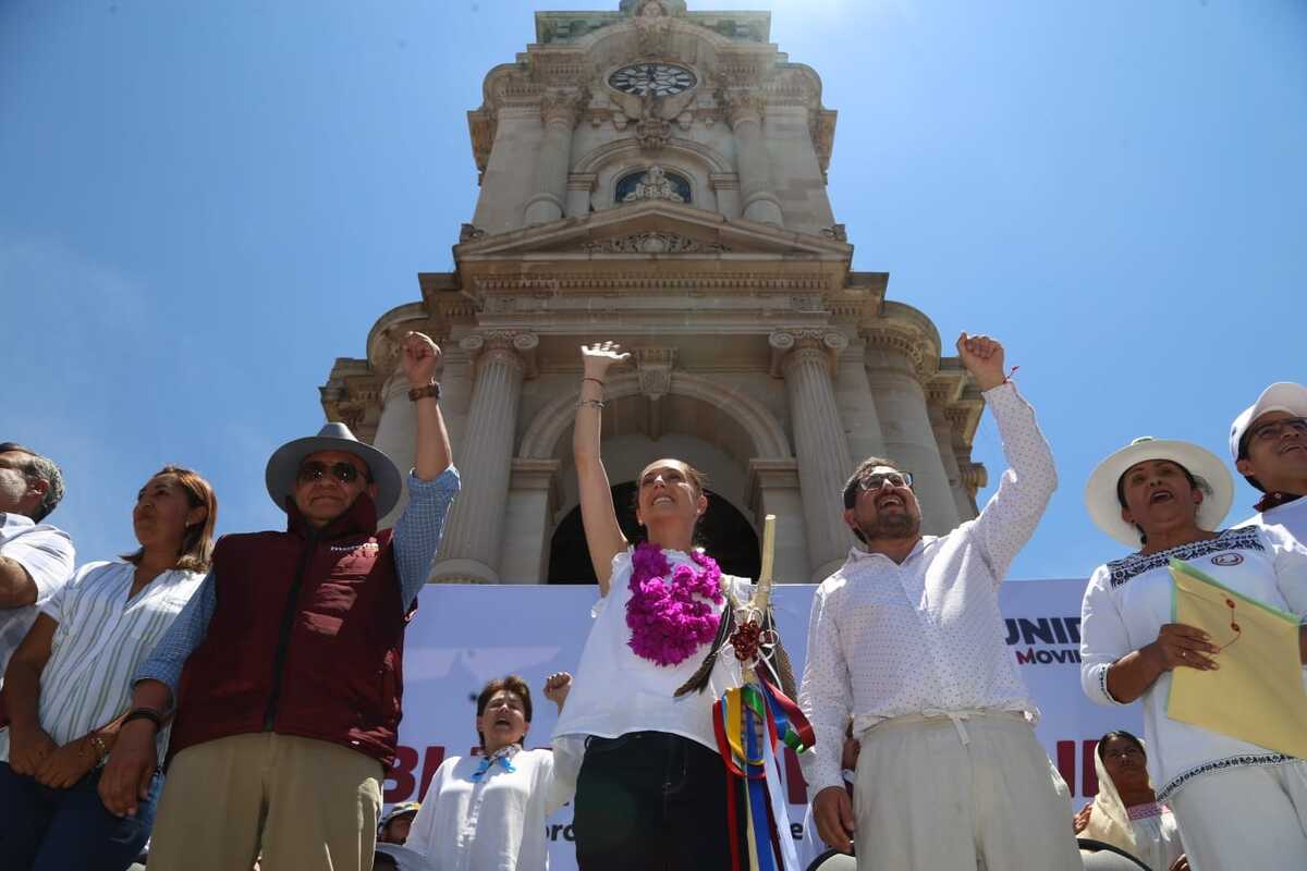 Claudia Sheinbaum resalto su función como la única mujer registrada en este proceso de definición (Jorge Sánchez)