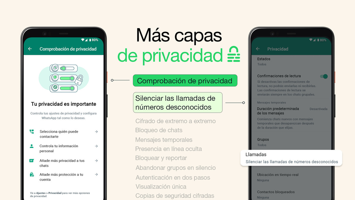 Conoce las nuevas funciones de WhatsApp para mejorar la privacidad