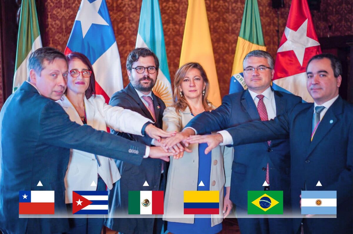 En el encuentro participaron autoridades de seis países. (Twitter)