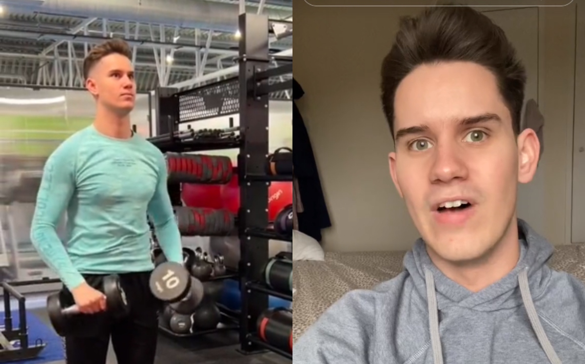 Expulsan a invidente de gimnasio por ver a una mujer (TikTok @blindtobes)