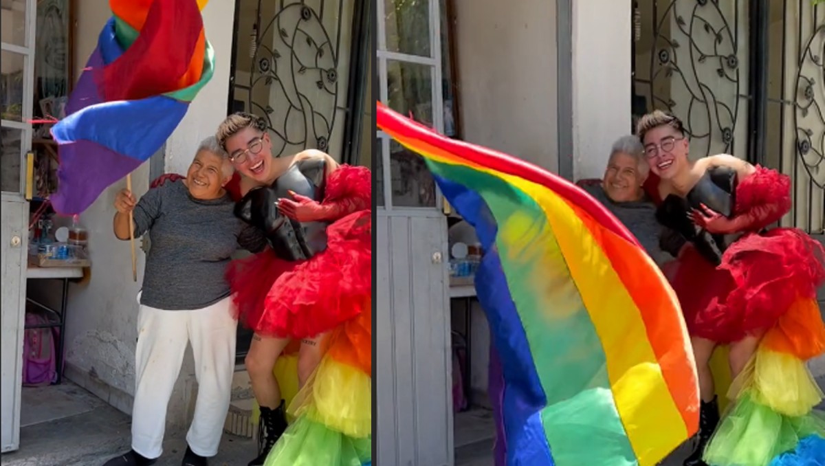 Abuelita orgullo LGBTQ+ / Captura
