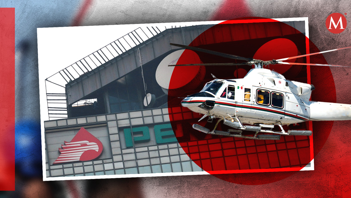 El helicóptero Bell-412 de la empresa Heliservicio brida servicios a Petróleos Mexicanos. Foto: (Especial)