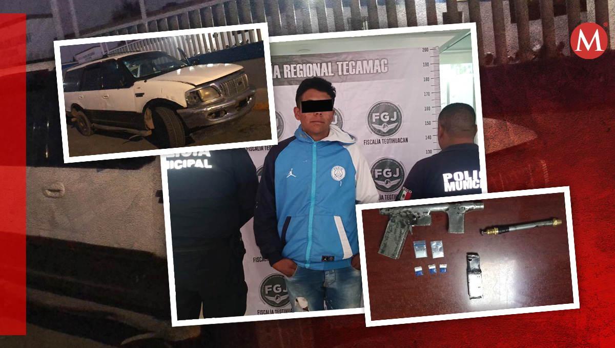Hombre detenido por portación de arma y presenta cocaína (Especial)