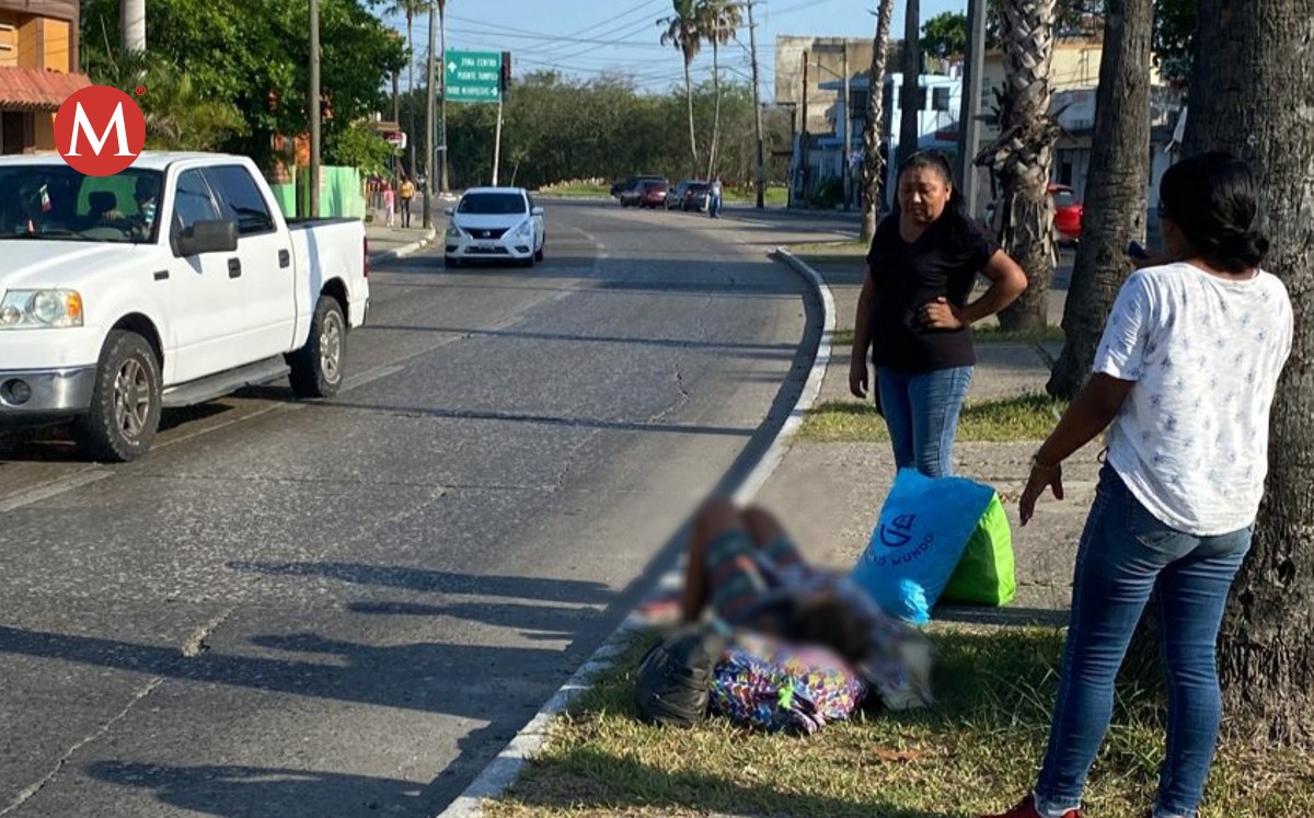 Mujer se desmaya en bulevar Adolfo López Mateos en Tampico