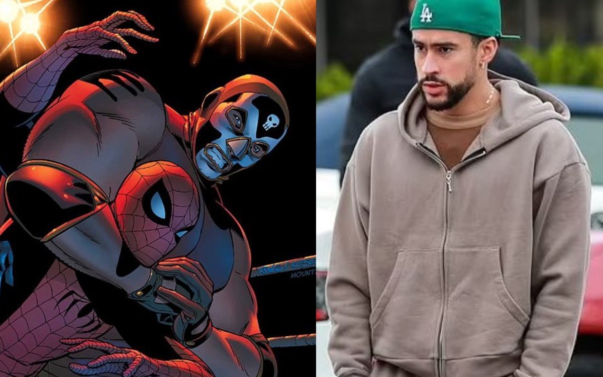 Bad Bunny y el personaje de los comics 'El muerto' / Twitter