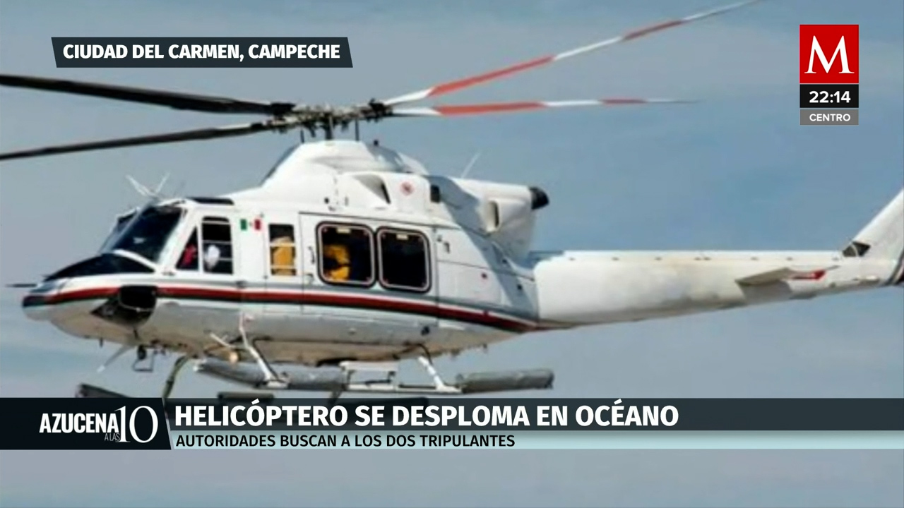 Cae un helicóptero que operaba para PEMEX en Campeche