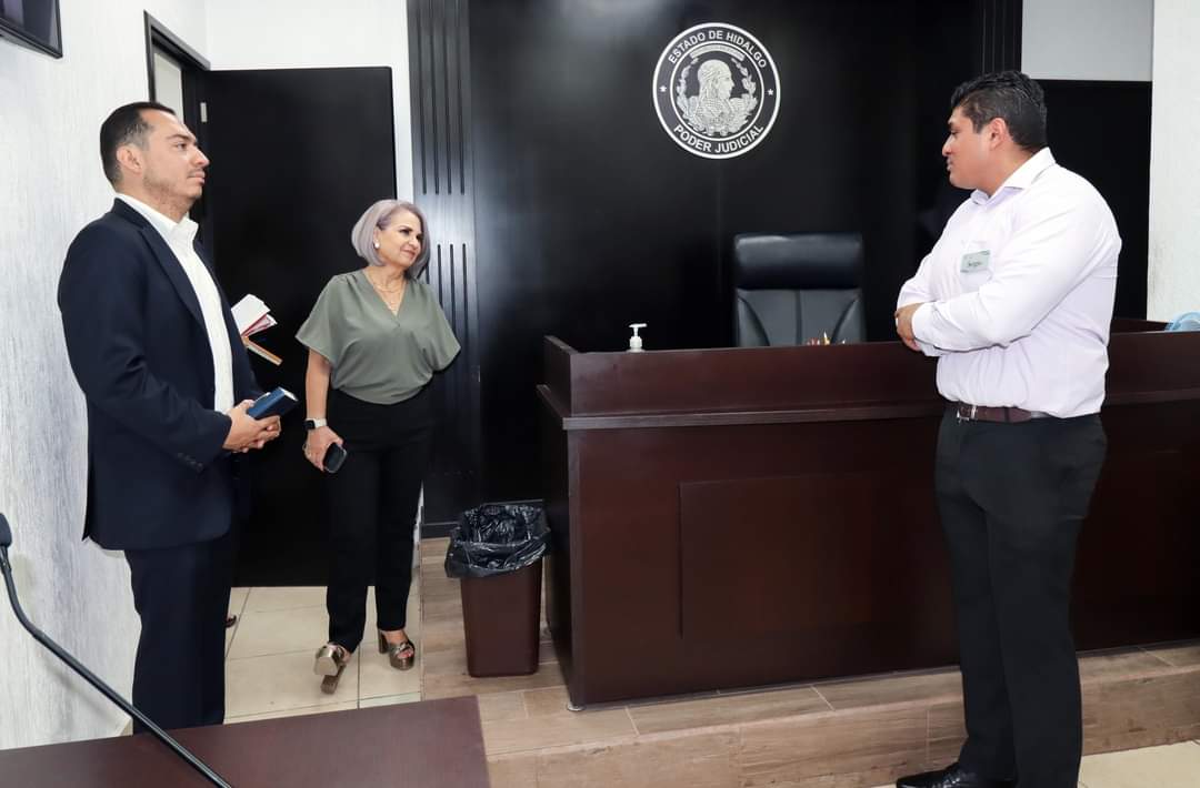 La magistrada presidenta realiza la supervisión de espacios de impartición de justicia. (Cortesía)