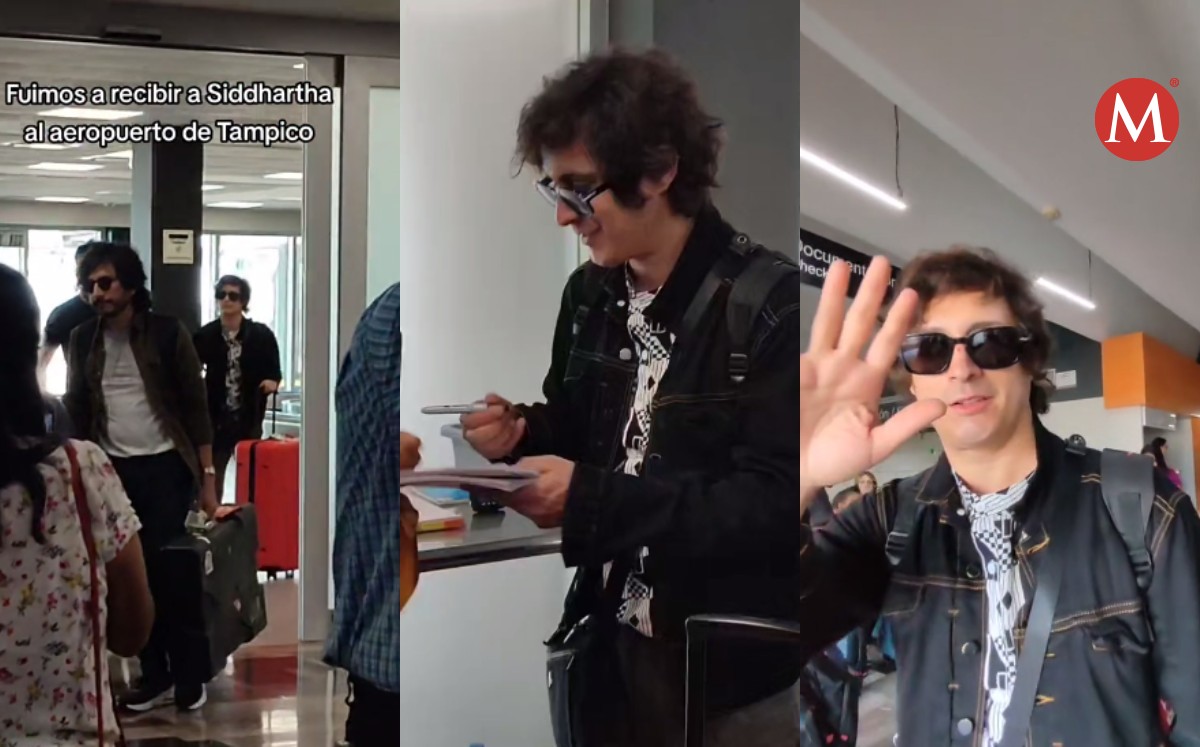 Siddhartha en Tampico; fans lo reciben en el aeropuerto