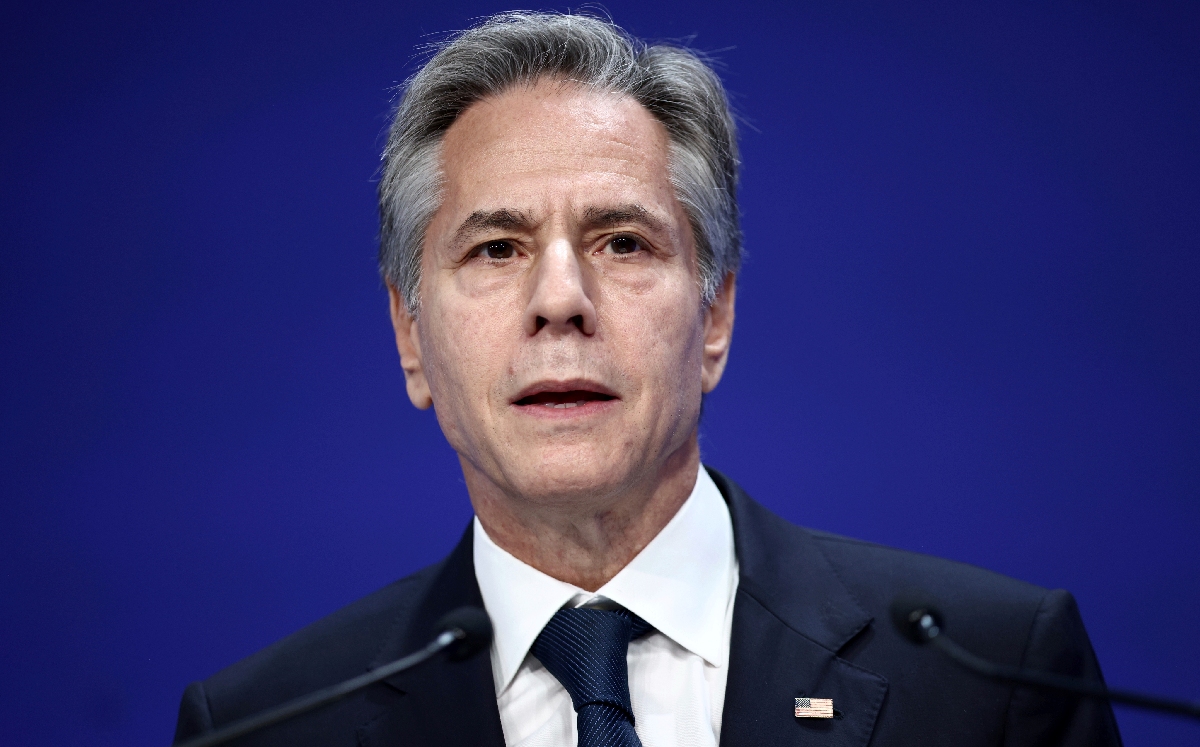 El secretario de Estado de Estados Unidos, Antony Blinken, en una coferencia de prensa. | AP