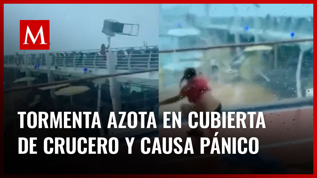 Pasajeros de un crucero en Florida, sufrieron momentos de angustia tras fuertes vientos
