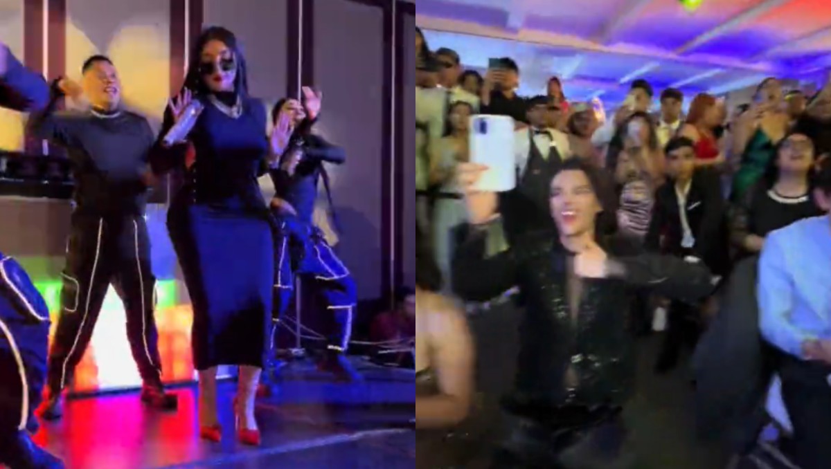 Bellakath sorprende a estudiantes de CCH (Especial).