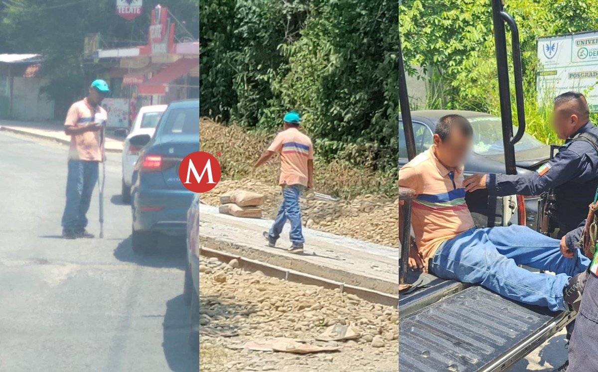 Detienen a hombre que se hacía pasar por discapacitado y pedía limosna en cruceros.