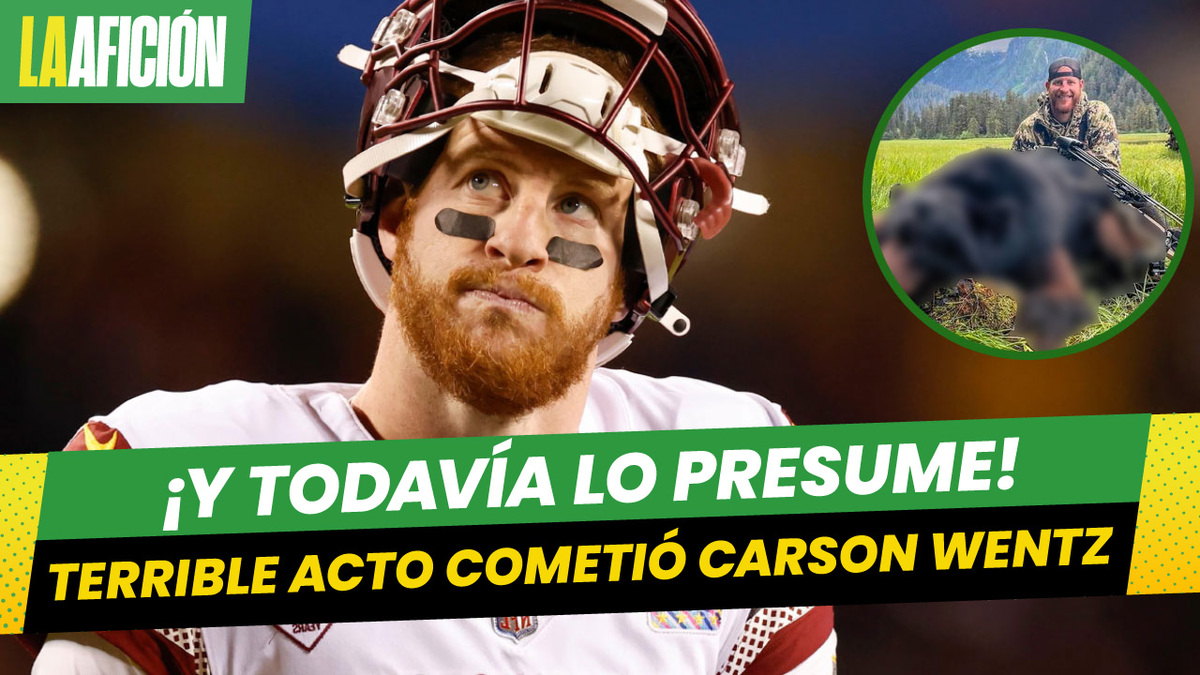 Carson Wentz recibe críticas por matar a oso y presumirlo en redes