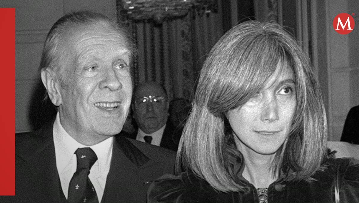 Jorge Luis Borges y María Kodama (afp).