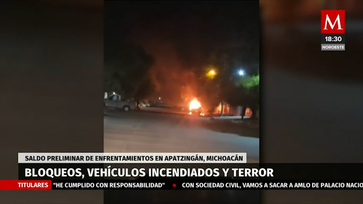 Terror en Michoacán, reportan bloqueos y quema de vehículos. Elisa Alanís, 26 de junio de 2023