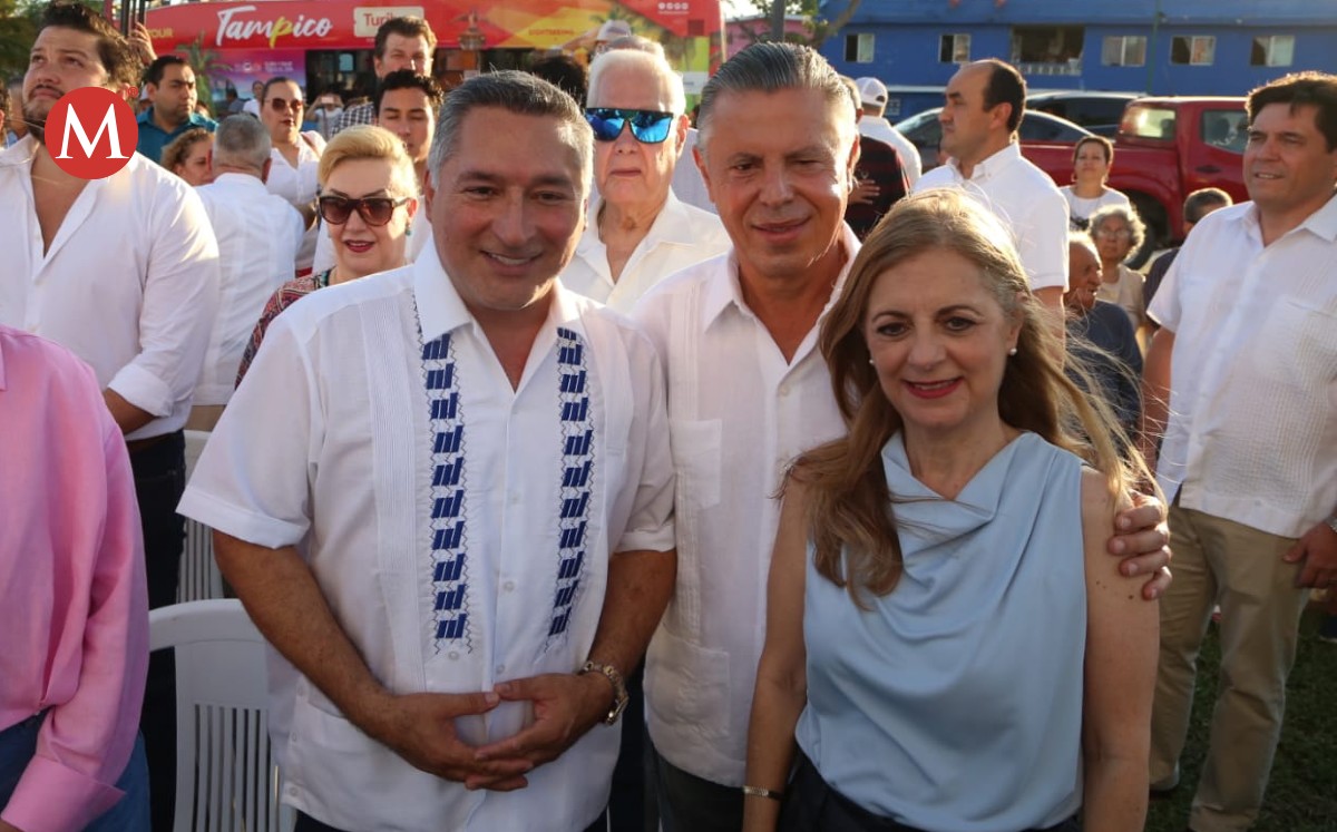Mayor de McAllen y alcalde de Tampico. Foto: Yazmín Sánchez