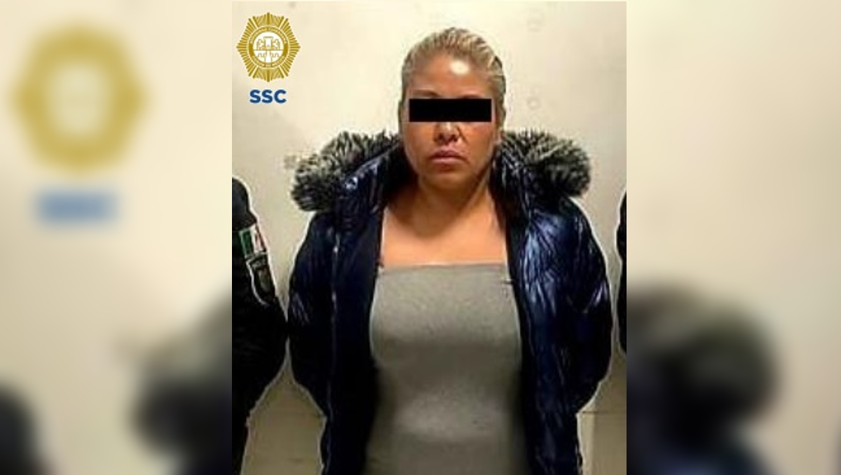 La mujer fue detenida tras un cateo en la alcaldía Gustavo A. Madero. | SSC de CdMx