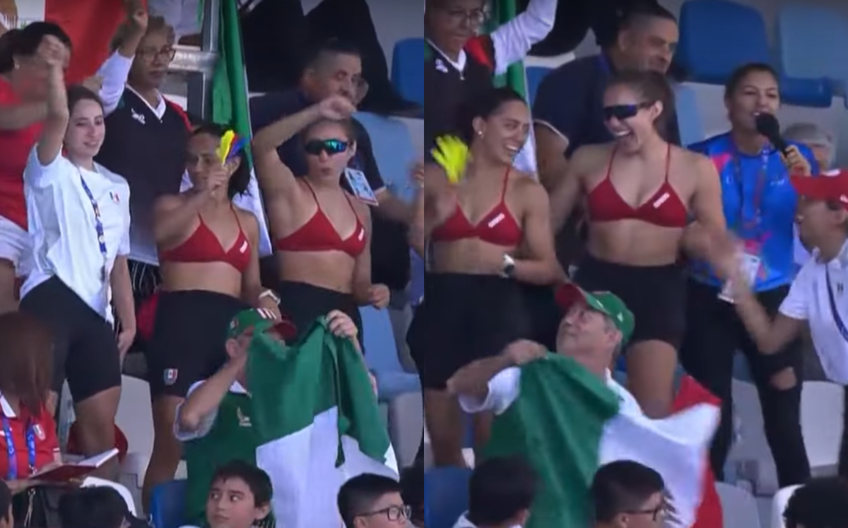 Nadadoras mexicanas ponen ritmo en Juegos Centroamericanos con Payaso de Rodeo (Captura Claro Sports)
