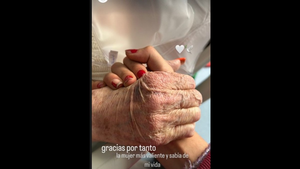Paula Levy agradeció a su abuela tras su fallecimiento. (Captura)