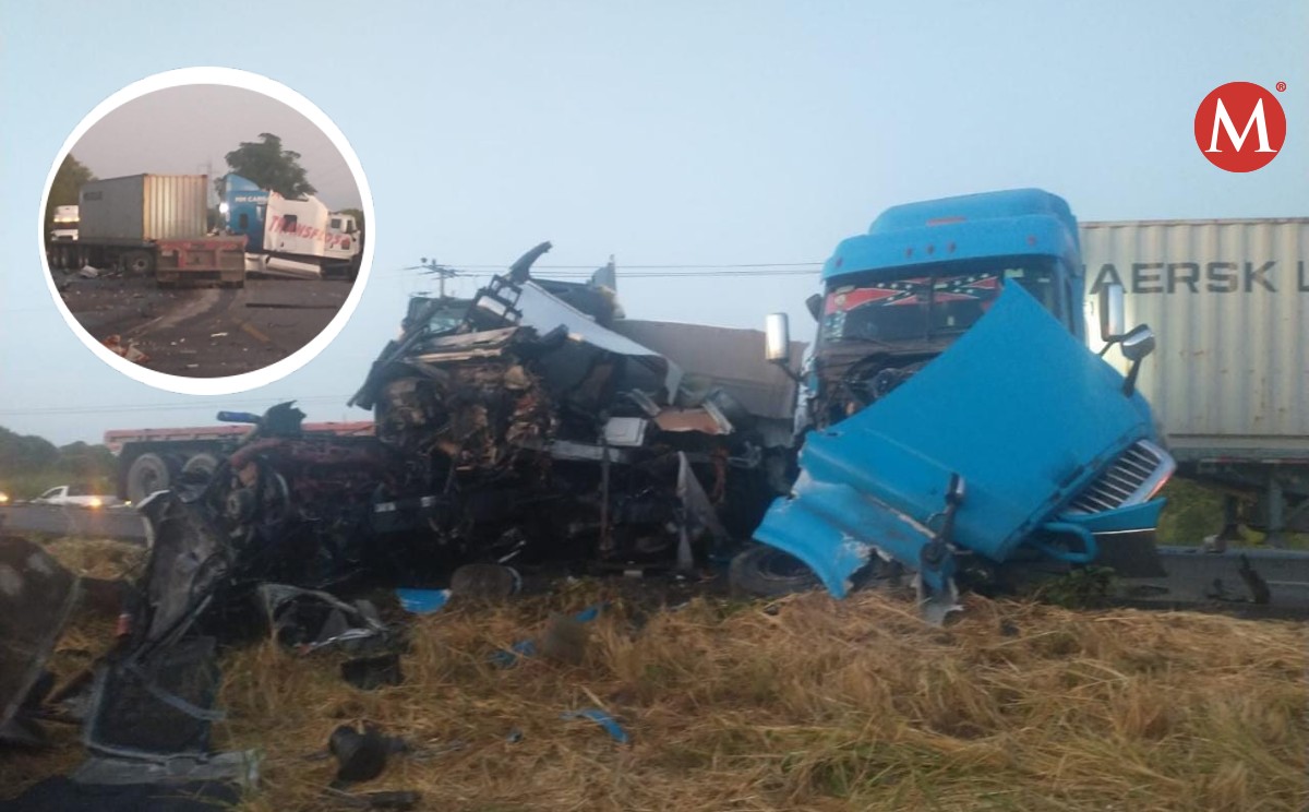 Por choque entre dos tráilers cierran carretera Victoria-Monterrey