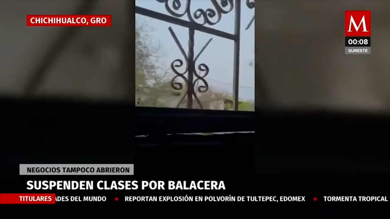 Suspenden clases en Chichihualco, Guerrero, tras enfrentamientos armados