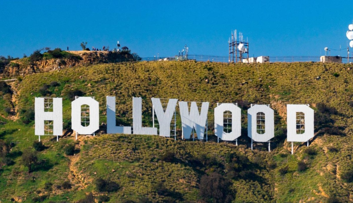 Letras de Hollywood en el Monte Lee / twitter