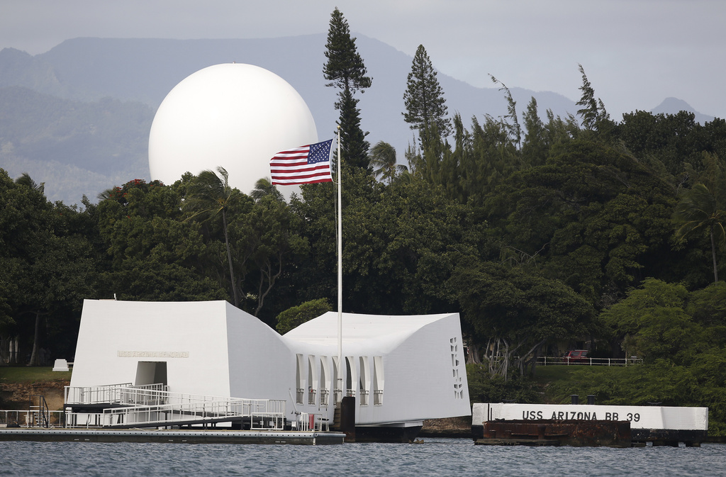 El monumento al USS Arizona, parte del Monumento Nacional Valor en el Pacífico
