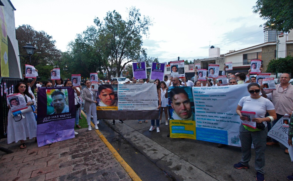 Protestan tras desaparición de Miguel Ángel Molina Buenrostro (Fernando Carranza)