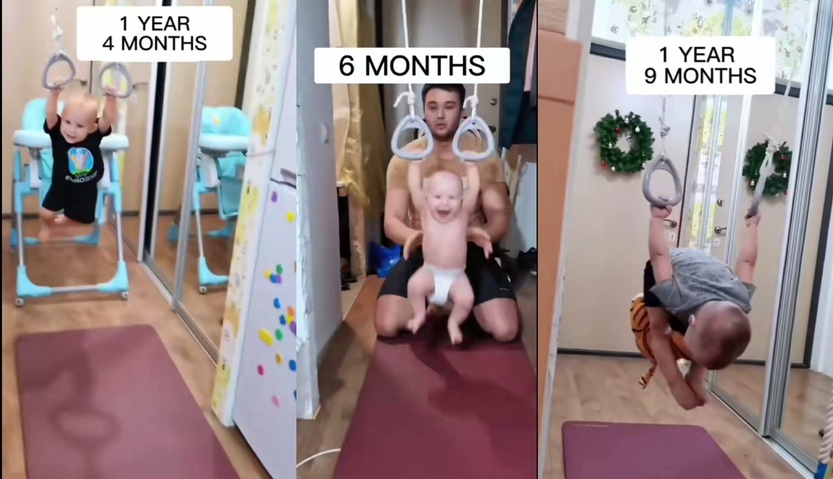 Bebé gimnasta / TikTok