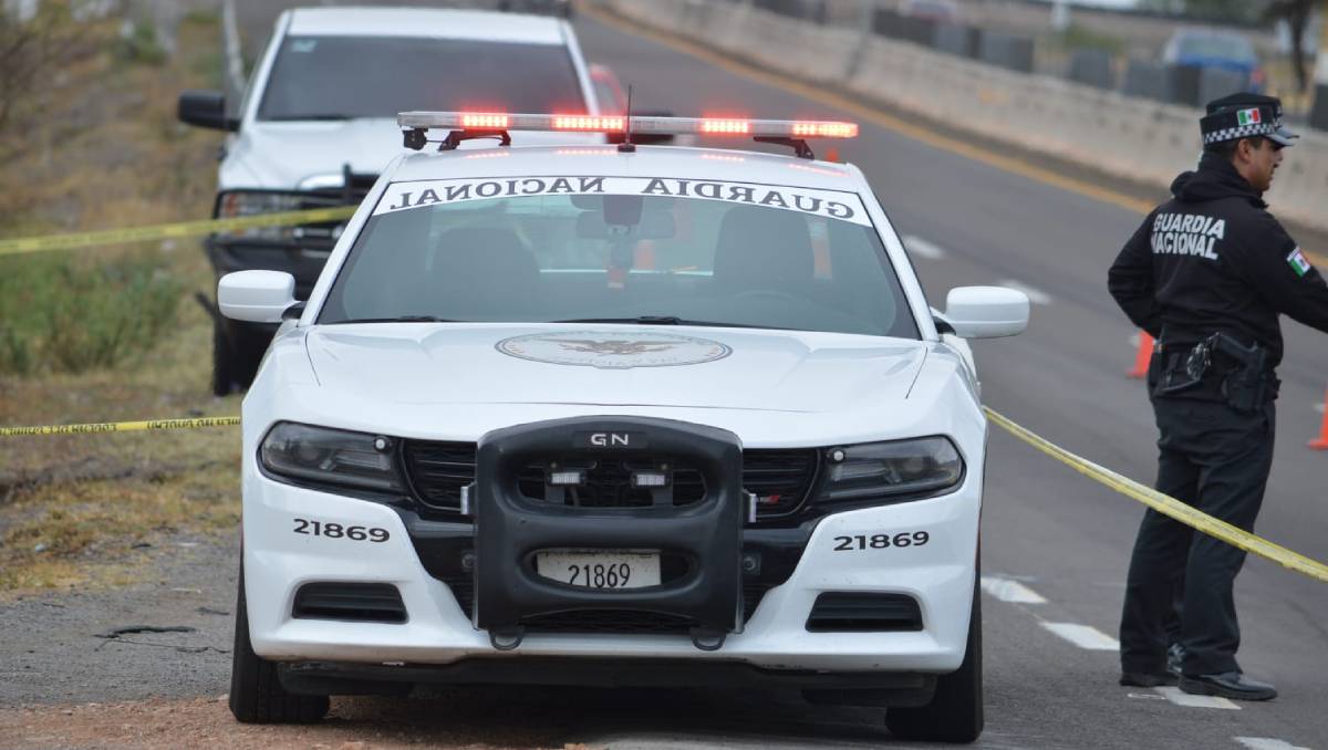 Guardia Nacional acordona zona del crimen en la carretera 45 norte