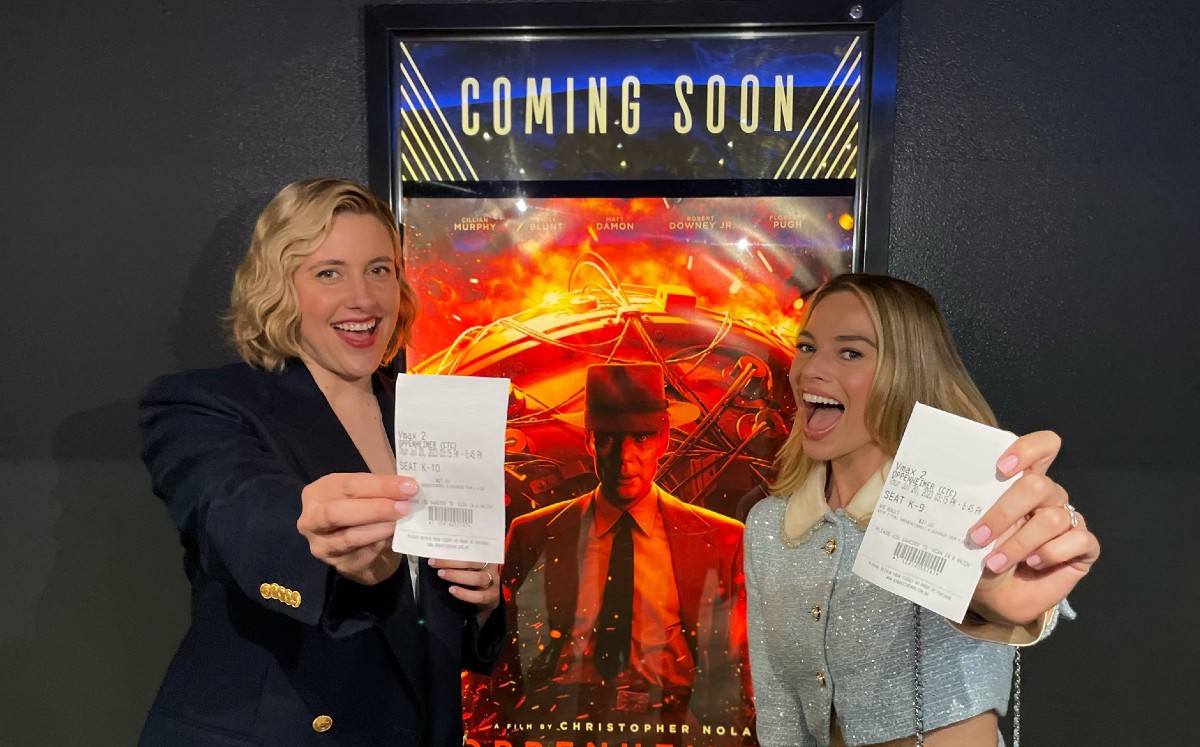 Margot Robbie y Greta Gerwig invitan al público a ver 'Oppenheimer'/@Barbie