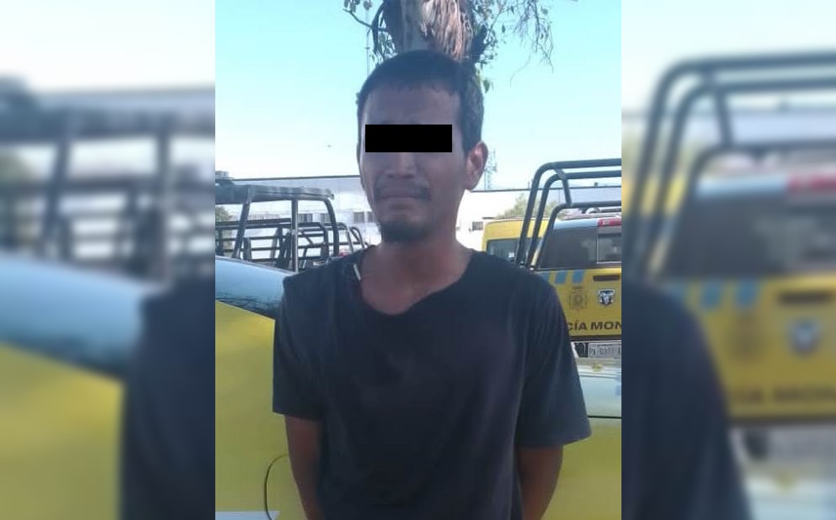 El detenido fue identificado como Brian, de 23 años. | Foto: Especial