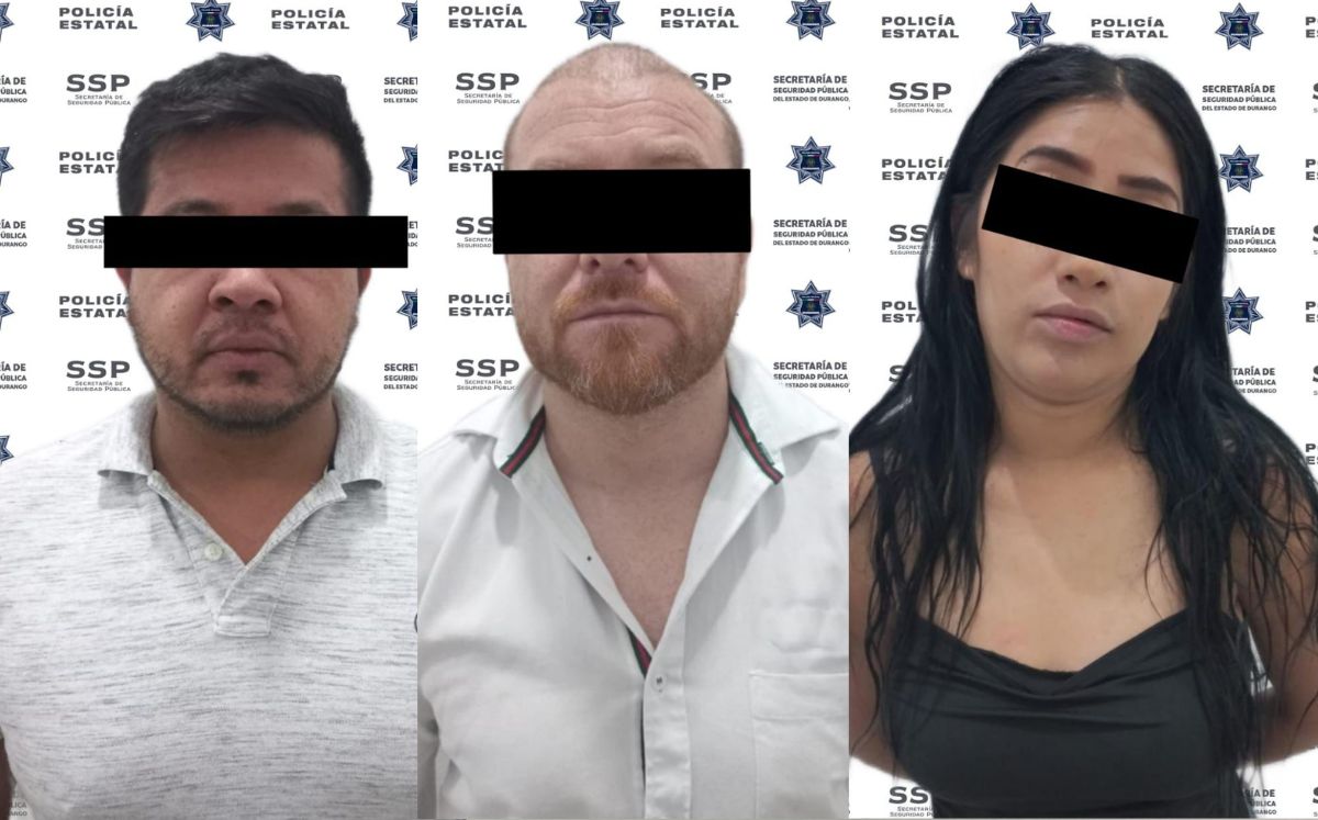 Dos hombres y una mujer fueron detenidos. (Especial)