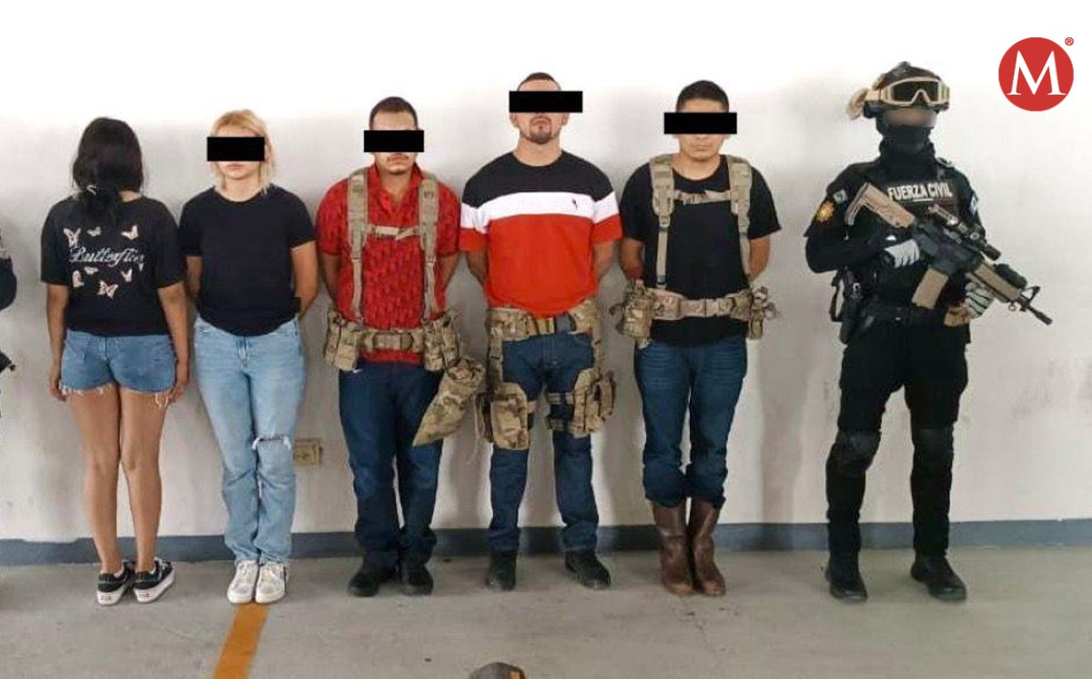Entre los detenidos se encuentra una menor de edad. Foto: Especial