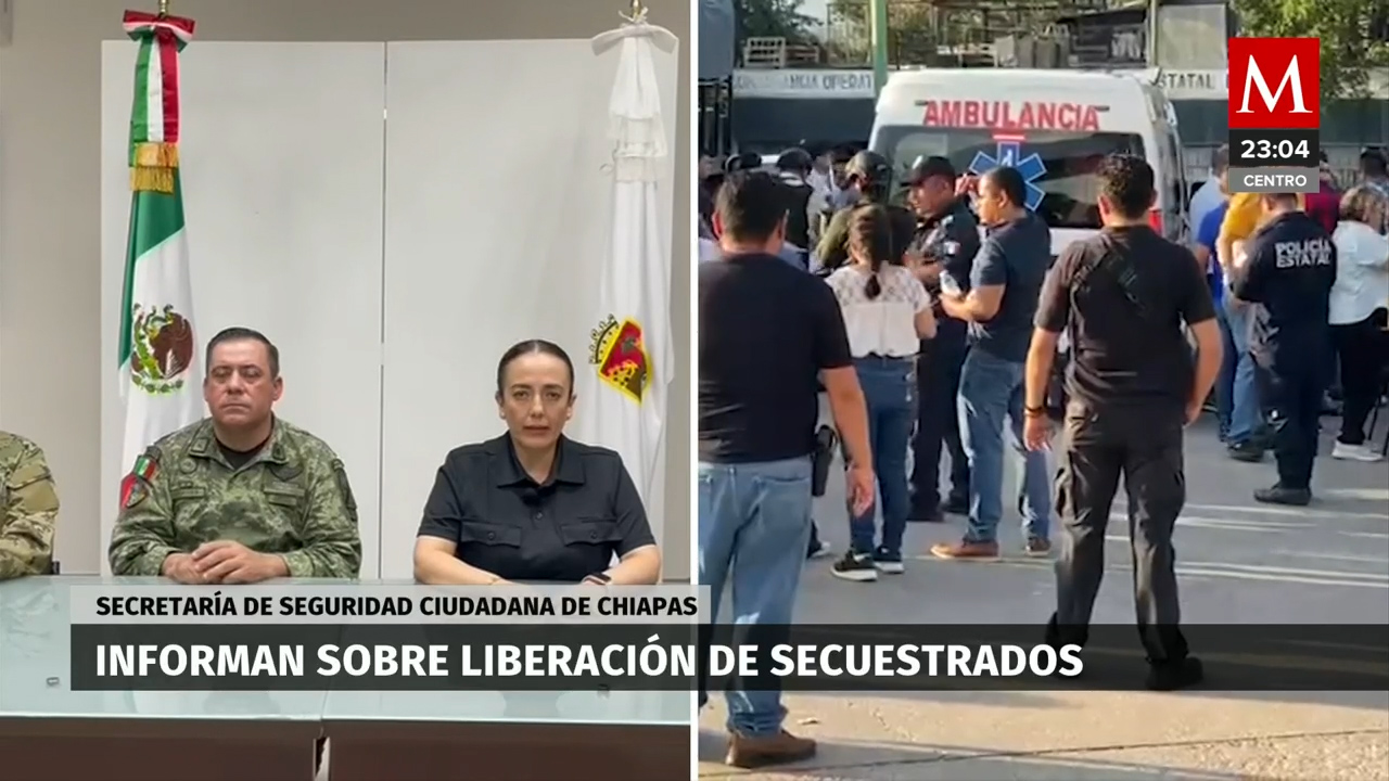 La SSC de Chiapas da conferencia sobre liberación de 16 trabajadores secuestrados
