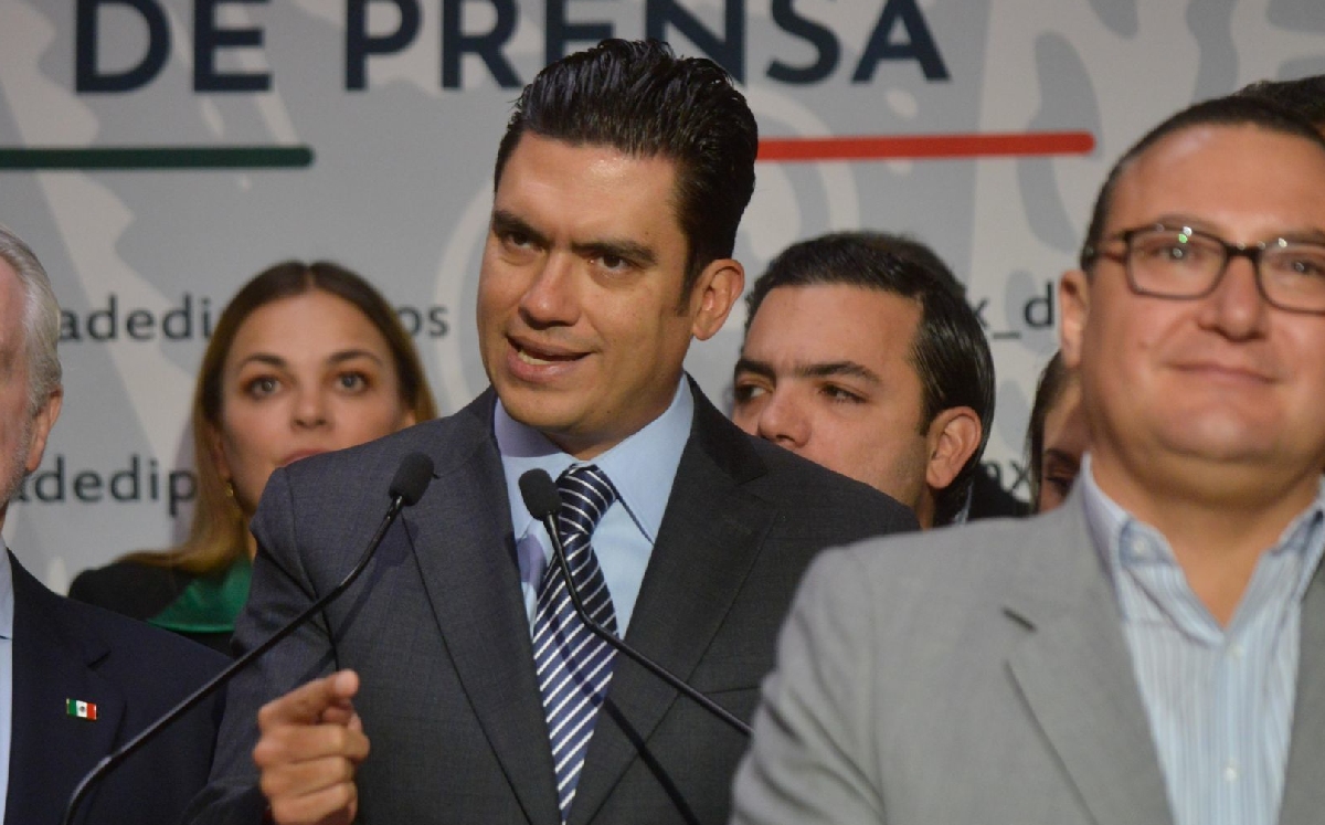 Jorge Romero, diputado y coordinador del PAN, en una conferencia de prensa. | Cuartoscuro
