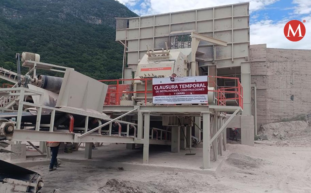 Una planta trituradora de piedras en Ciudad Victoria fue suspendida por el gobierno del estado.