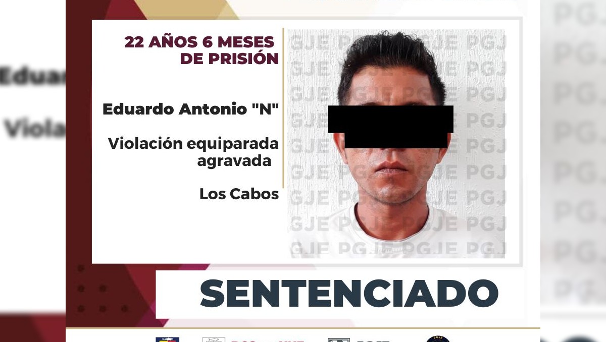 Sentencian a 22 años de prisión a hombre que abuso de menor
