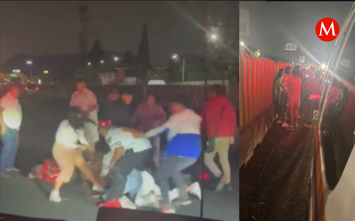 Incidente desata pelea campal en la México-Puebla
