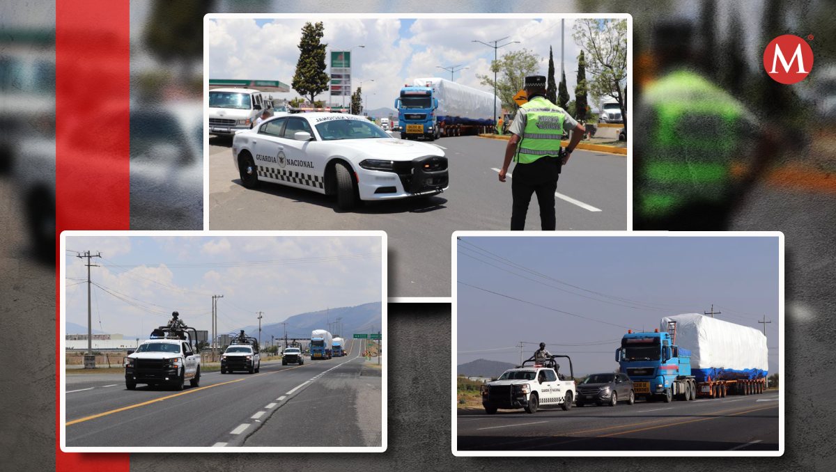 Durante el recorrido y hasta el destino final se mantiene vigilancia permanente con guardias nacionales