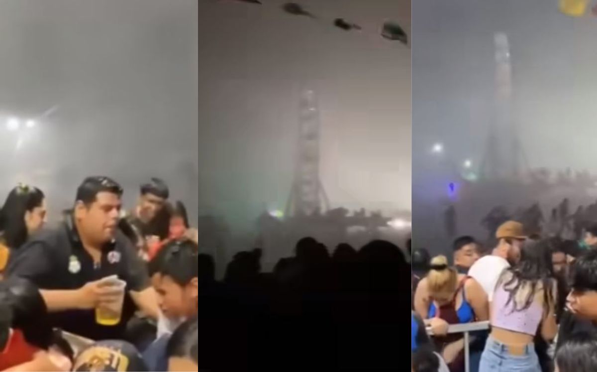 Captan tormenta que aterroriza Expo Feria de Gómez Palacio, "mi niña no paraba de llorar". | Especial