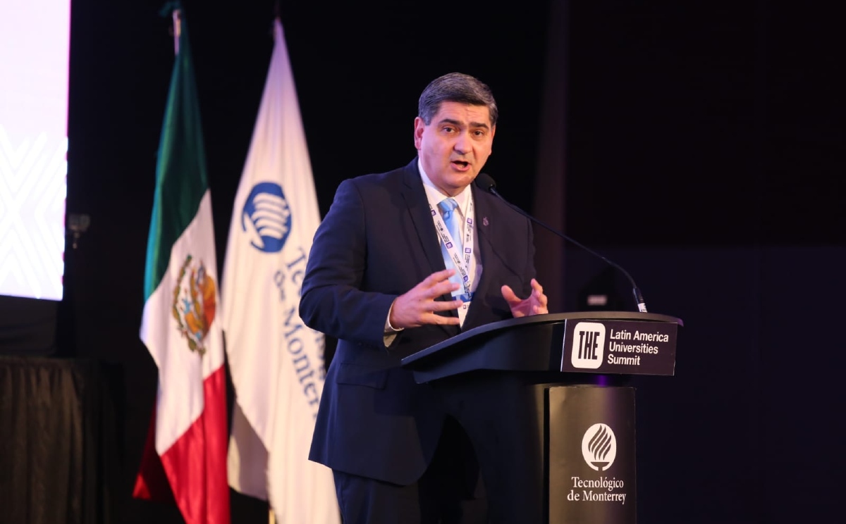 David Garza Salazar, rector y presidente ejecutivo del Tecnológico de Monterrey. Foto: Roberto Alanís